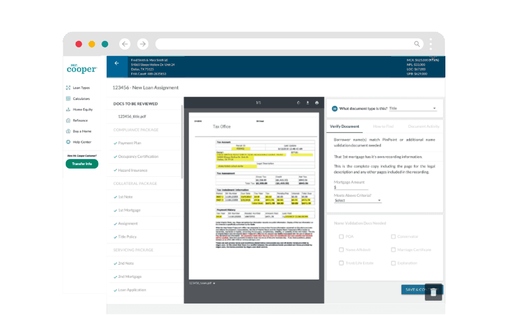 Agent Desktop Redesign for Mr. Cooper's Mortgage Servicing Team