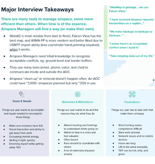 Interview takeaways