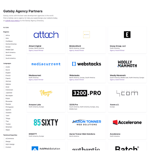 Agency Partners directory